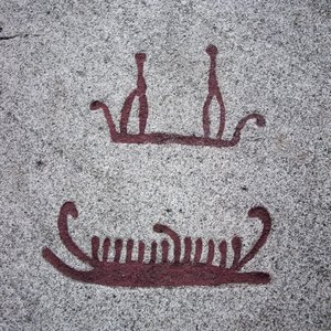 Schepen en hun bemanningen (rotsgravure)
